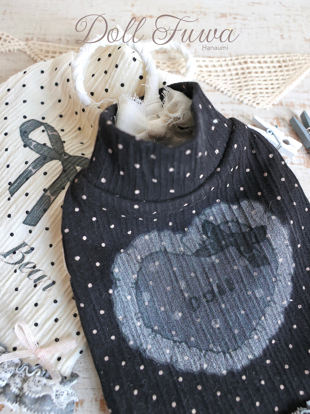 レースハートTシャツ